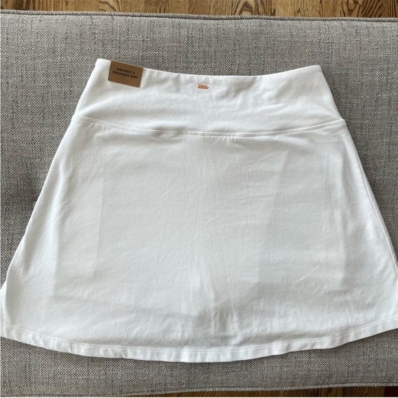 NWT PINK Victoria's Secret HighWhite Waist Crossover Skirt - White SKORT Size L - Picture 7 of 7